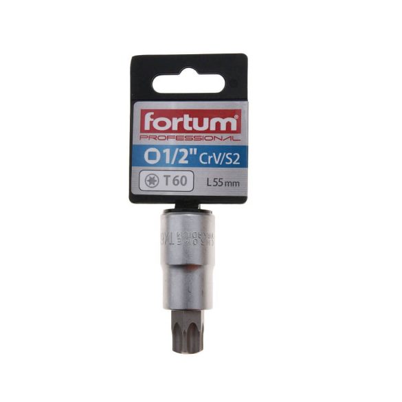 FORTUM torx bitdugófej 1/2" TX60 55mm