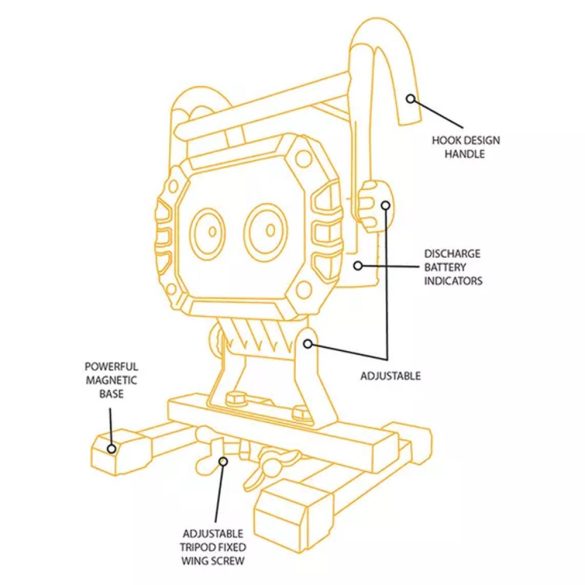 JCB Led reflektor 2000lm, JT2000R